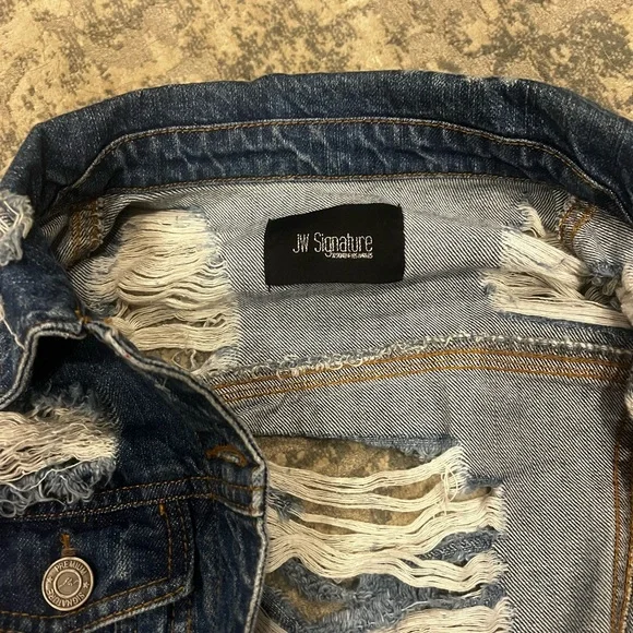 Distressed Denim Jacket - Picture 2 of 5